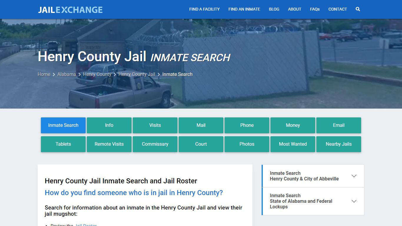 Inmate Search: Roster & Mugshots - Henry County Jail, AL - Jail Exchange